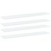 vidaXL Bookshelf Boards 4 pcs White 100x20x1,5 cm Engineered Wood