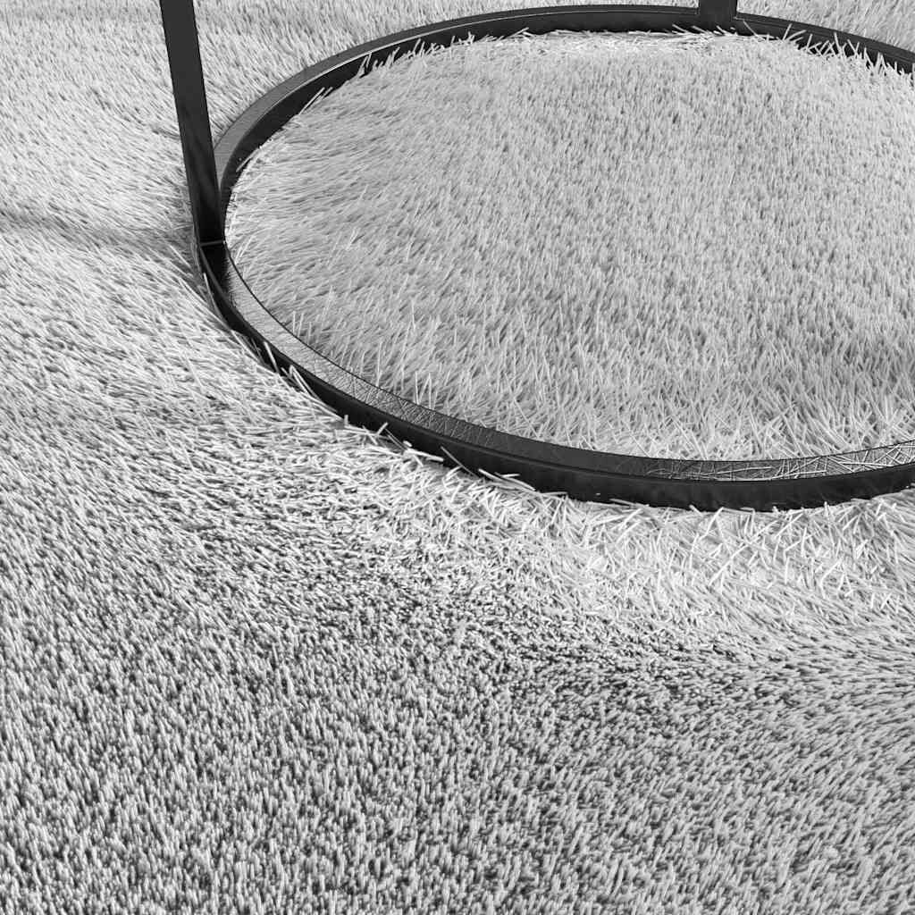 vidaXL Washable Rug Soft Shaggy Grey 160x230 cm Anti Slip