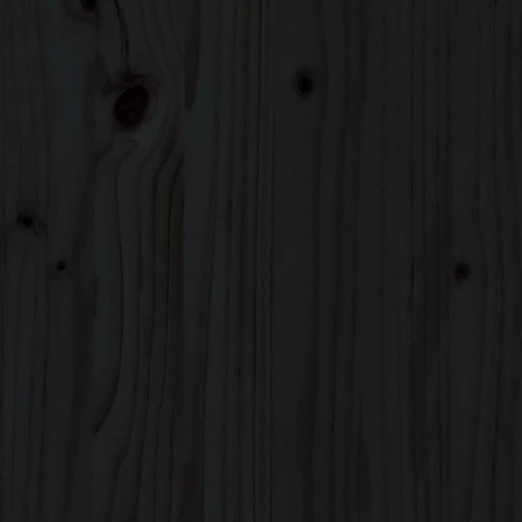 vidaXL Outdoor Kitchen Doors Black 50x9x82 cm Solid Wood Pine