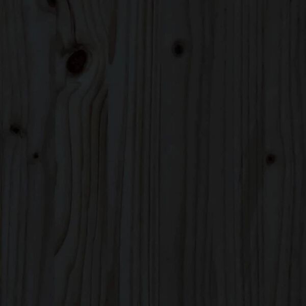 vidaXL Outdoor Kitchen Doors Black 50x9x82 cm Solid Wood Pine
