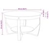vidaXL Coffee Table Ø68x43 cm Solid Acacia Wood