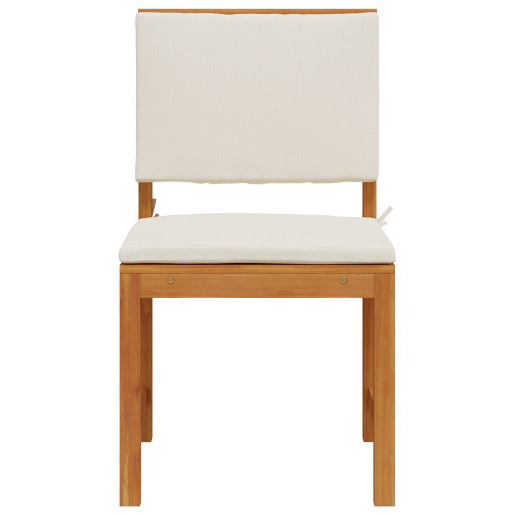 vidaXL Armless Garden Chair 2 pcs Brown 50 x 50 x 91cm