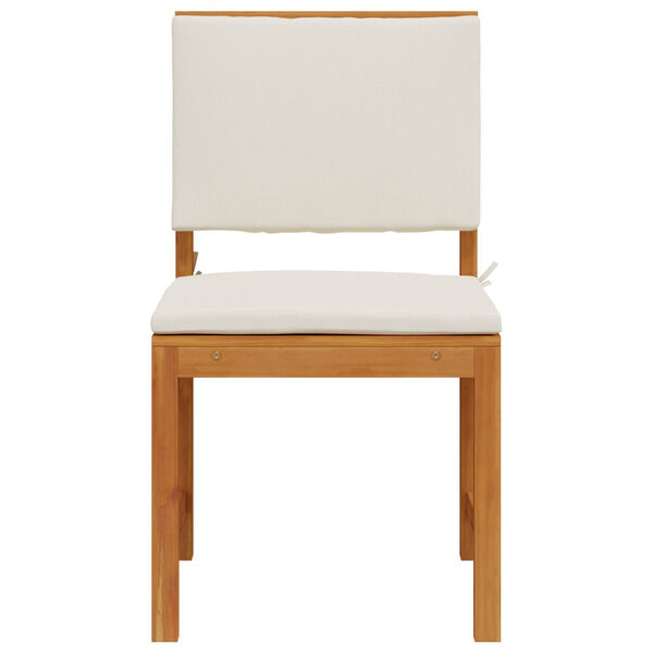vidaXL Armless Garden Chair 2 pcs Brown 50 x 50 x 91cm