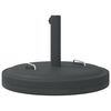 vidaXL Parasol Base with Handles for &Oslash;38 / 48 mm Poles 25 kg Round