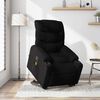 vidaXL Stand up Massage Recliner Chair Black Fabric