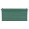 vidaXL Garden Raised Bed Galvanised Steel 100x40x45 cm Green