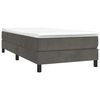 vidaXL Box Spring Bed Frame Dark Grey Twin Velvet (US Only)