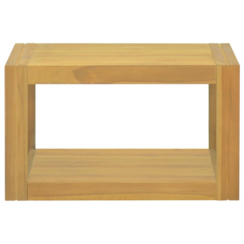vidaXL Wall-mounted Bathroom Cabinet 60x45x35 cm Solid Wood Teak