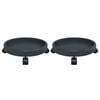 vidaXL Plant Trolleys with Wheels 2 pcs Grey Diameter 34 cm 35 kg