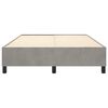 vidaXL Box Spring Bed Frame Light Grey Full Velvet (US Only)