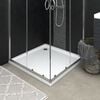 vidaXL Shower Base Tray with Dots White 90x90x4 cm ABS