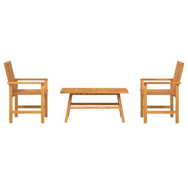 vidaXL Garden Lounge Set 2 pcs Brown Solid Acacia wood