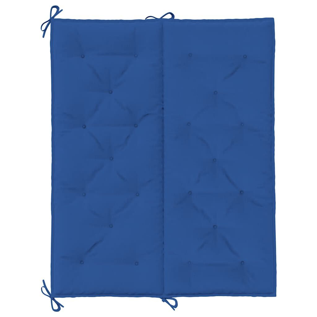 vidaXL Garden Bench Cushion Blue 120x(50+50)x7cm Oxford Fabric