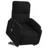 vidaXL Electric Stand up Massage Recliner Chair Black Microfibre Fabric