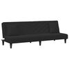 vidaXL 2 Piece Sofa Set with Pillows Black Velvet