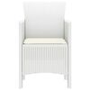 vidaXL Garden Chair 2 pcs White 53 x 49 x 85 cm PP