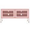 vidaXL TV Cabinet Pink 105x35x50 cm Steel