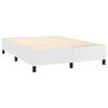 vidaXL Bed Frame without Mattress White Queen Faux Leather (US Only)