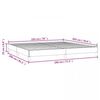 vidaXL Bed Frame without Mattress Black 193x203 cm King Faux Leather