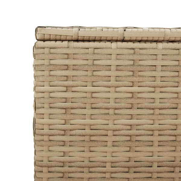 vidaXL Garden Storage Box Mix Beige 984L Poly Rattan