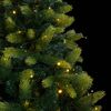 vidaXL Artificial Hinged Christmas Tree 300 LEDs 210 cm