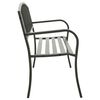vidaXL Garden Bench 125 cm Steel Grey