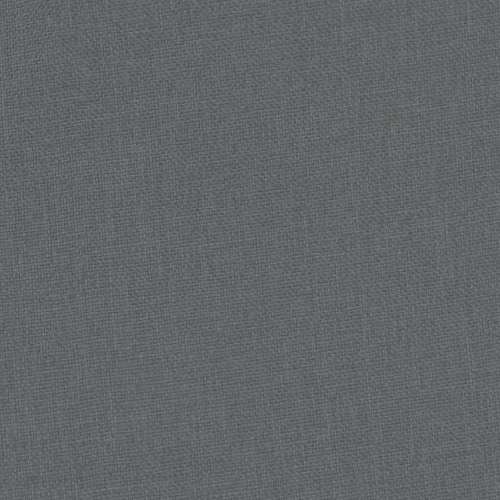 vidaXL Tub Chair with Footstool Dark Grey Fabric