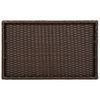 vidaXL Folding Tray Table Brown 65x40x75 cm Poly Rattan