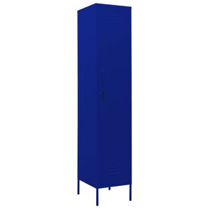 vidaXL Locker Cabinet Navy Blue 35x46x180 cm Steel