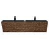 vidaXL Plant Pots 2 pcs Water Hyacinth Brown
