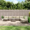 vidaXL 10 Piece Garden Lounge Set with Cushions Anthracite Poly Rattan