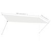 vidaXL Retractable Awning 300x150 cm Cream