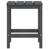 vidaXL Garden Adirondack Chairs with Footstool & Table HDPE Anthracite
