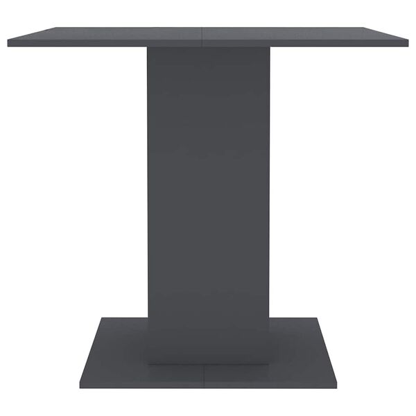 vidaXL Dining Table Grey 80x80x75 cm Engineered Wood