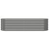 vidaXL Garden Raised Bed Galvanised Steel 152x40x36 cm Grey