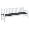 vidaXL Garden Bench Cushion Melange Anthracite 200x50x7 cm Fabric