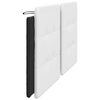 vidaXL Headboard Cushion "Zadar" White and Black 193 cm Faux Leather