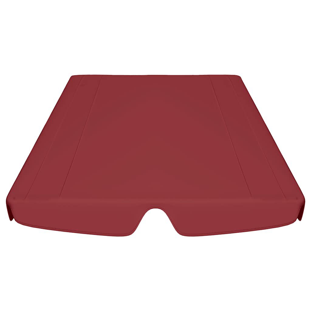 vidaXL Replacement Canopy for Garden Swing Wine Red 188/168x145/110 cm