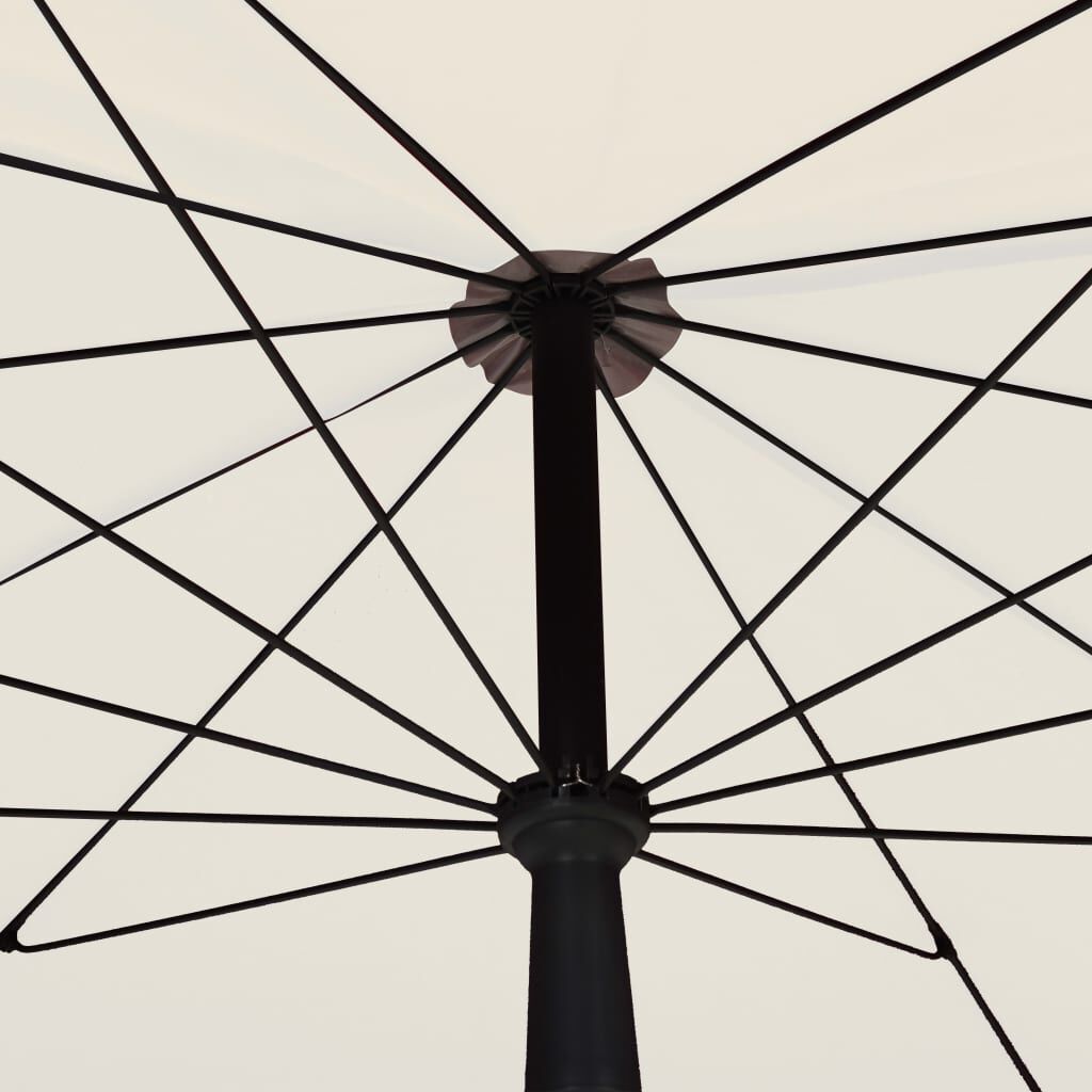 vidaXL Garden Parasol with Pole 200x130 cm Sand