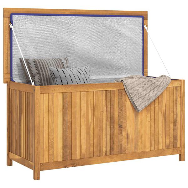vidaXL Garden Box 114x50x58 cm Solid Wood Teak