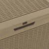 vidaXL Garden Storage Box Light Brown 55.5x43x53 cm Polypropylene