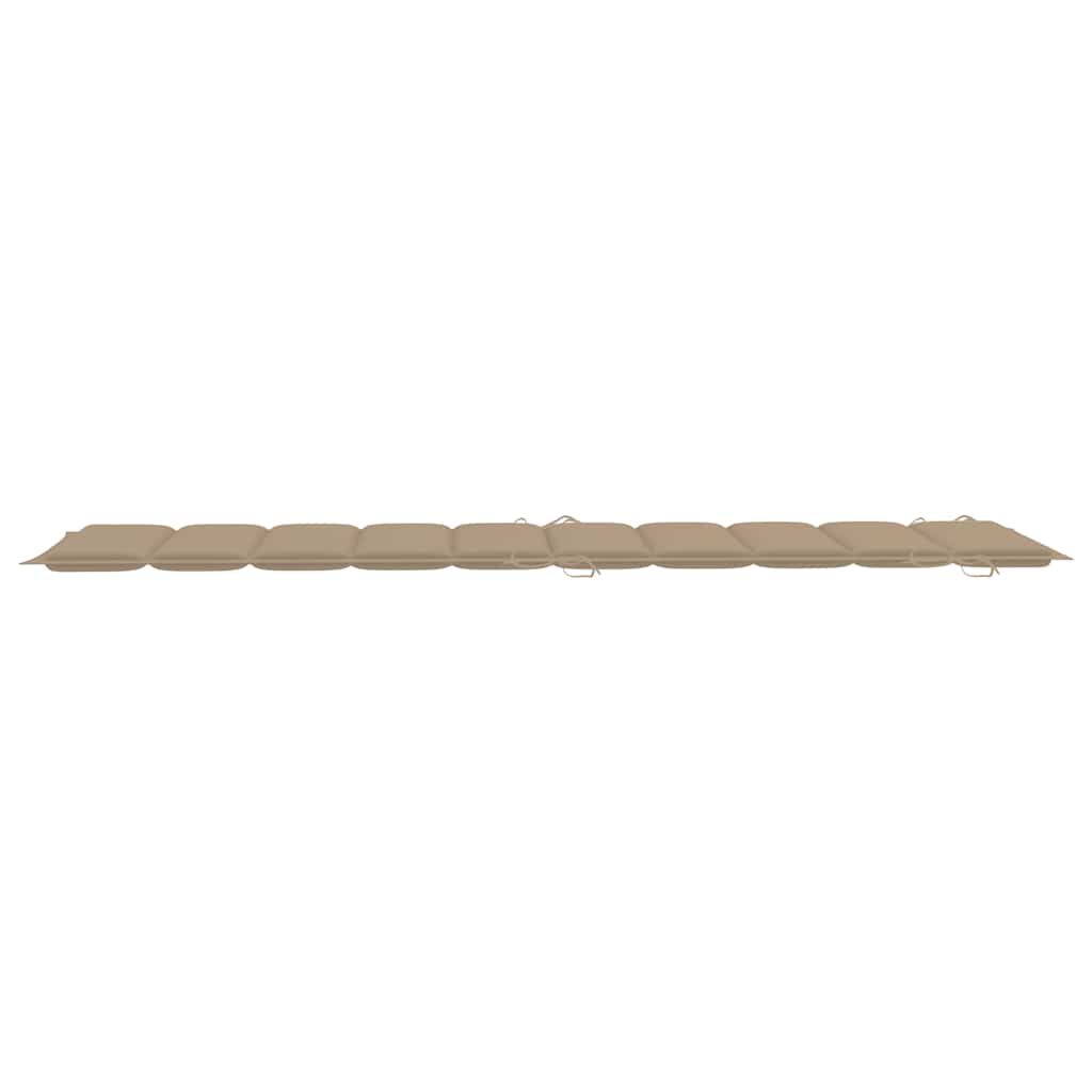 vidaXL Garden Sun Lounger with Cushion Solid Wood Acacia