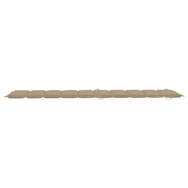 vidaXL Garden Sun Lounger with Cushion Solid Wood Acacia