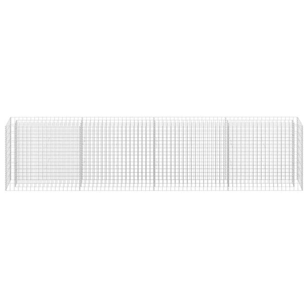 vidaXL Gabion Raised Bed Galvanised Steel 360x30x90 cm