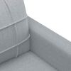 vidaXL Sofa Chair Light Grey 60 cm Fabric