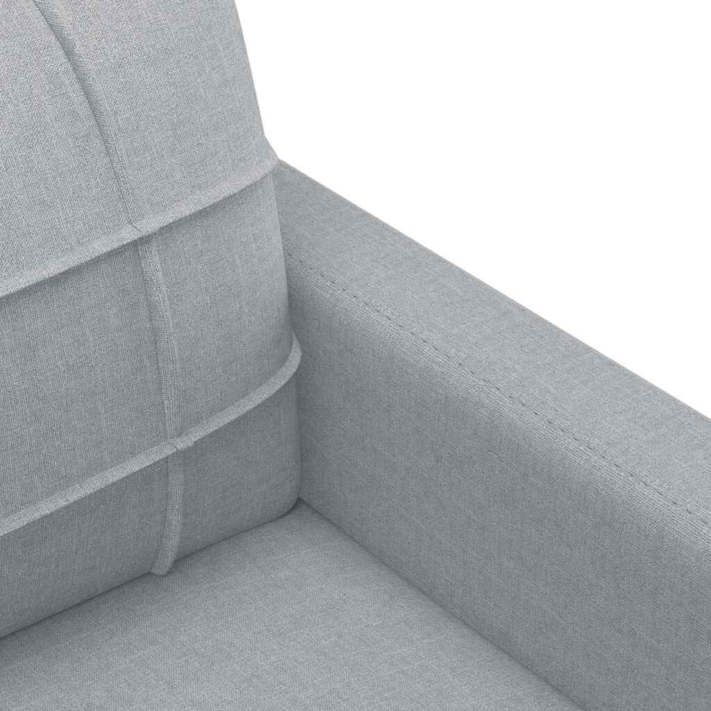 vidaXL Sofa Chair Light Grey 60 cm Fabric