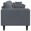 vidaXL Velvet Sofa with Cushion Dark Grey 208 cm Velvet