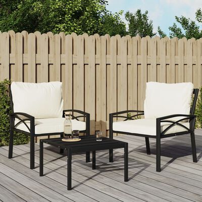vidaXL Garden Chair with Sand Cushions 68x76x79 cm Steel