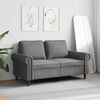 vidaXL 2-Seater Sofa Dark Grey 120 cm Velvet