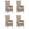 vidaXL 5 Piece Garden Dining Set Beige